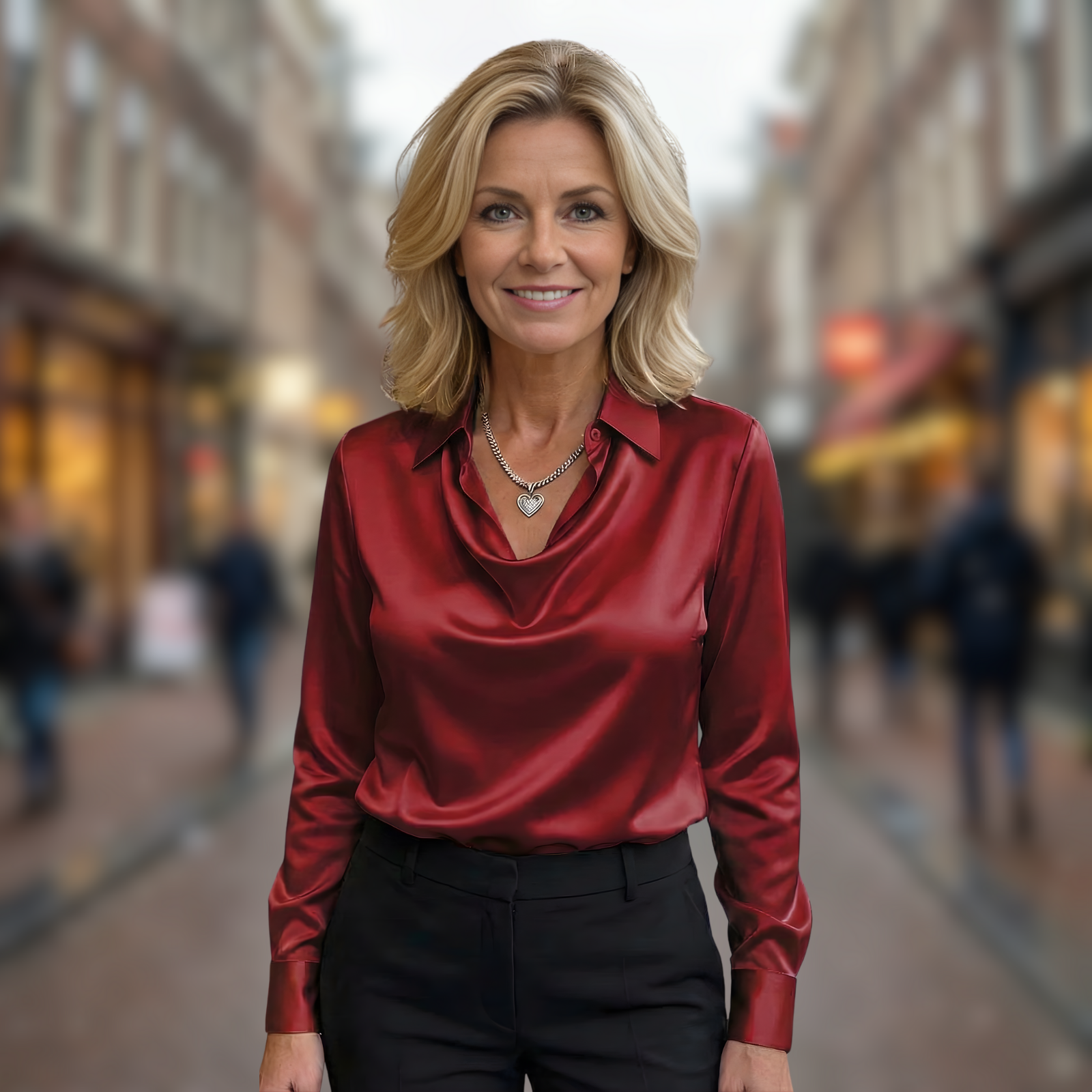 Fiona™ | Elegante Satijnen Blouse (kopie)