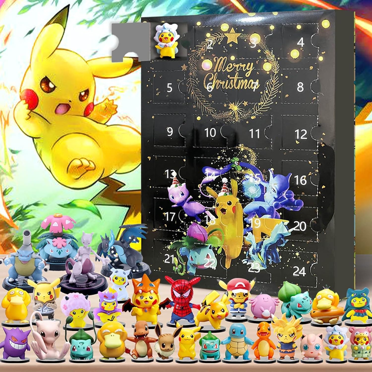 Pokémon adventskalender kerst editie