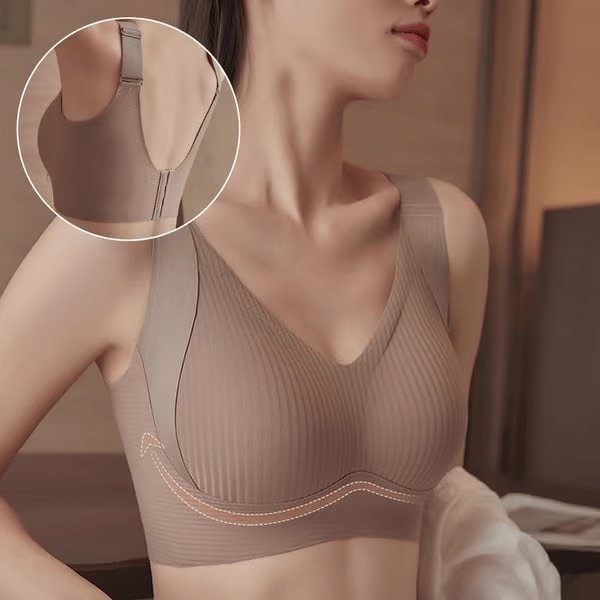Geribde push-up-bh met verstelbare beugels voor dames | 1+1 GRATIS