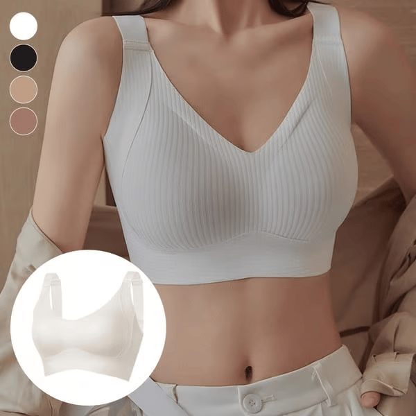 Geribde push-up-bh met verstelbare beugels voor dames | 1+1 GRATIS