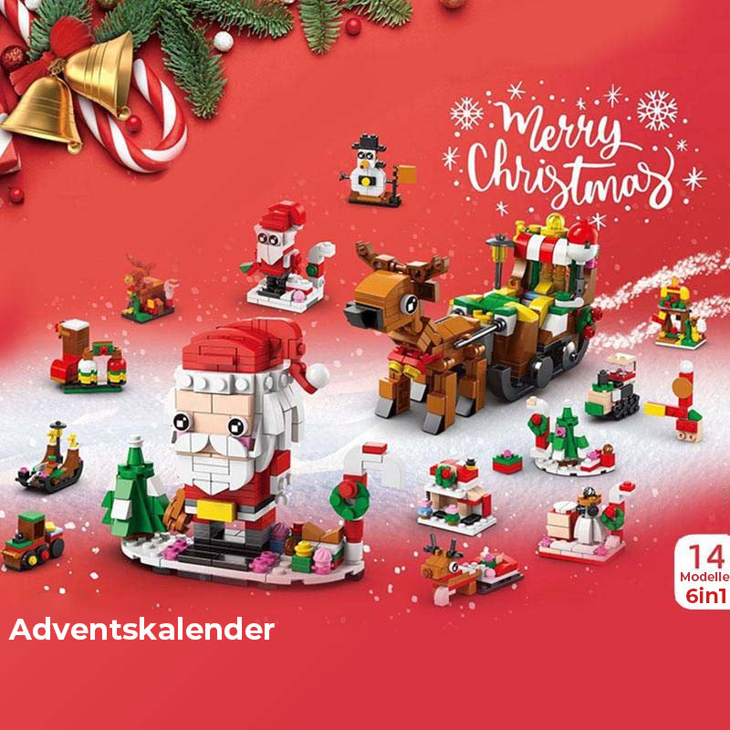 Kerstbouwstenen adventskalender