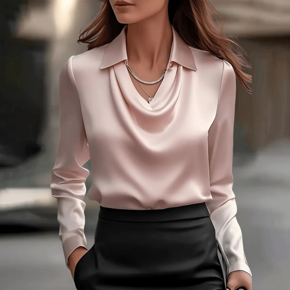 Fiona™ | Elegante Satijnen Blouse