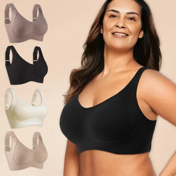 Geribde push-up-bh met verstelbare beugels voor dames | 1+1 GRATIS