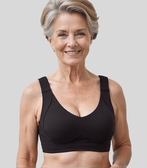 Geribde push-up-bh met verstelbare beugels voor dames | 1+1 GRATIS