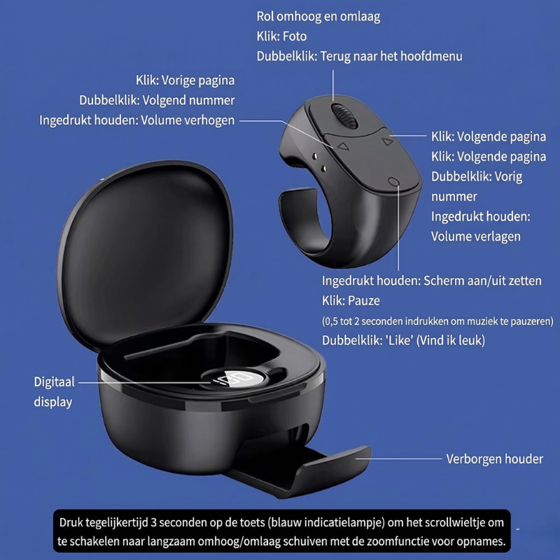 SwipeRing™ | Scroll Zonder Je Telefoon Aan Te Raken