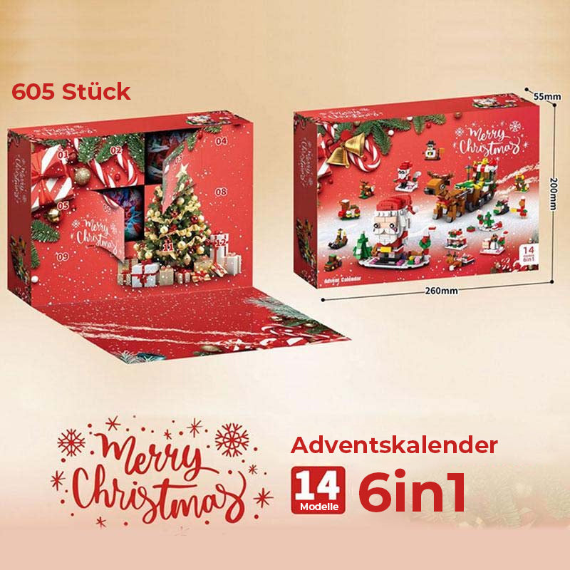 Kerstbouwstenen adventskalender