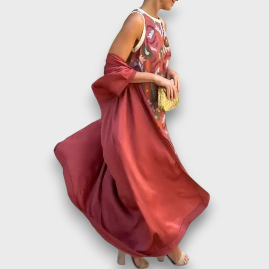 Selviane - Maxi jurk met cardigan