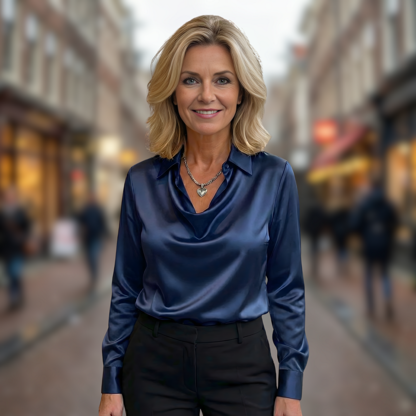 Fiona™ | Elegante Satijnen Blouse (kopie)