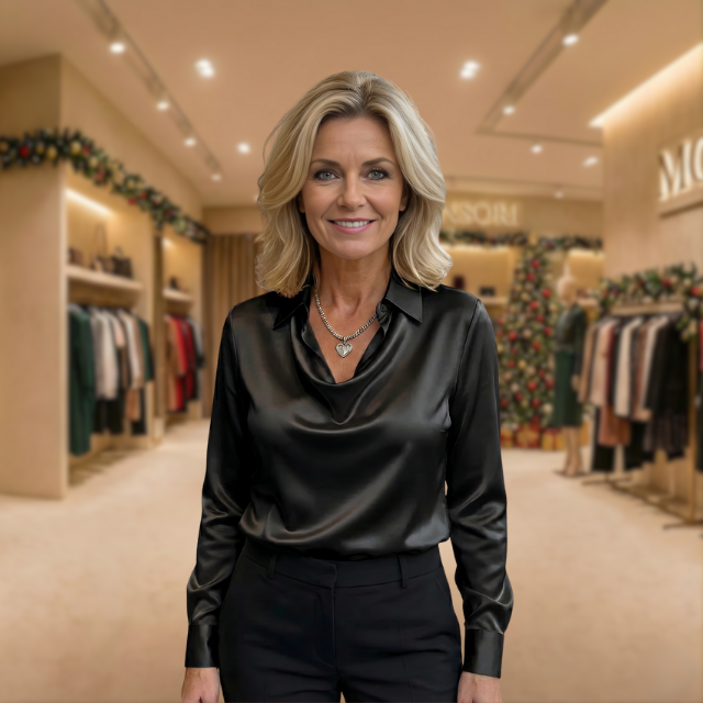 Fiona™ | Elegante Satijnen Blouse (kopie)