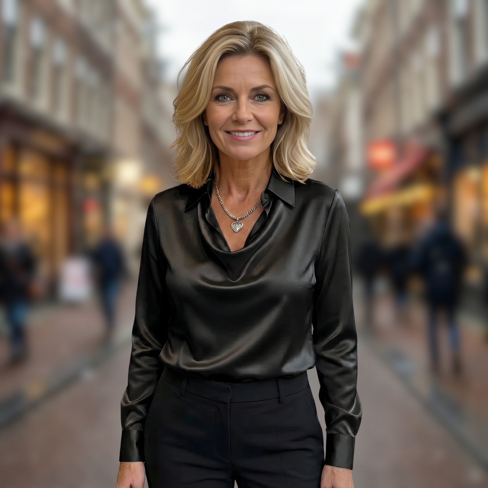 Fiona™ | Elegante Satijnen Blouse (kopie)