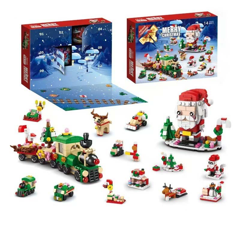 Kerstbouwstenen adventskalender