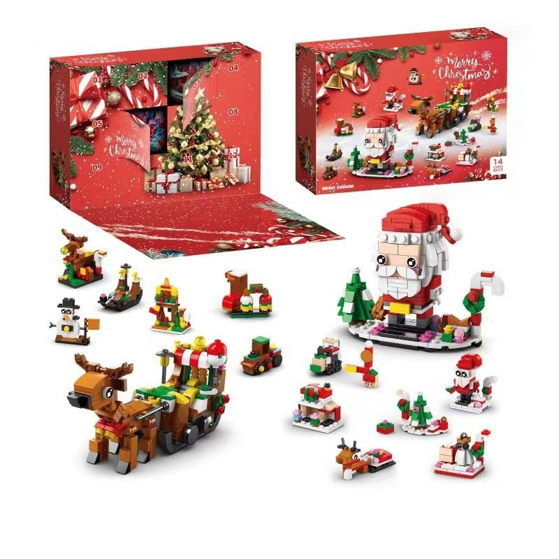 Kerstbouwstenen adventskalender