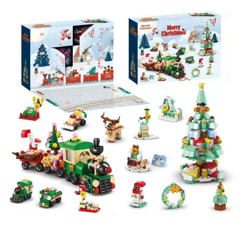 Kerstbouwstenen adventskalender