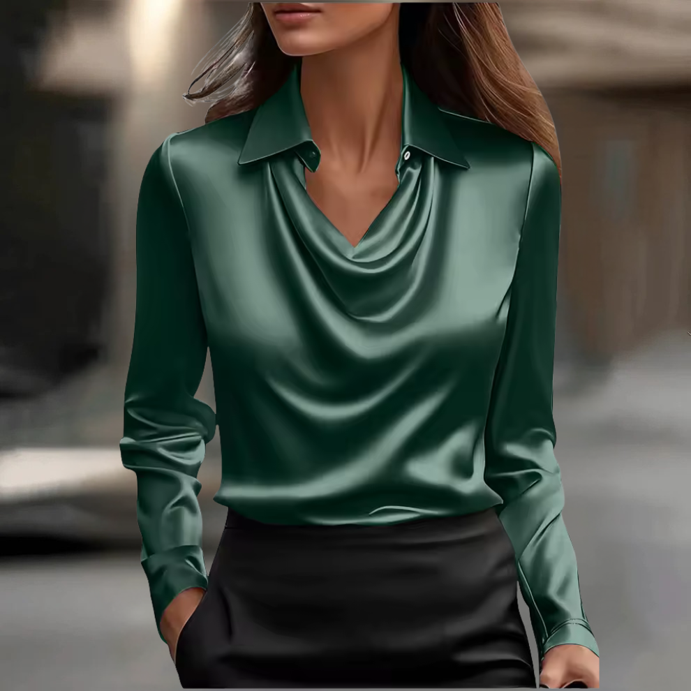 Fiona™ | Elegante Satijnen Blouse