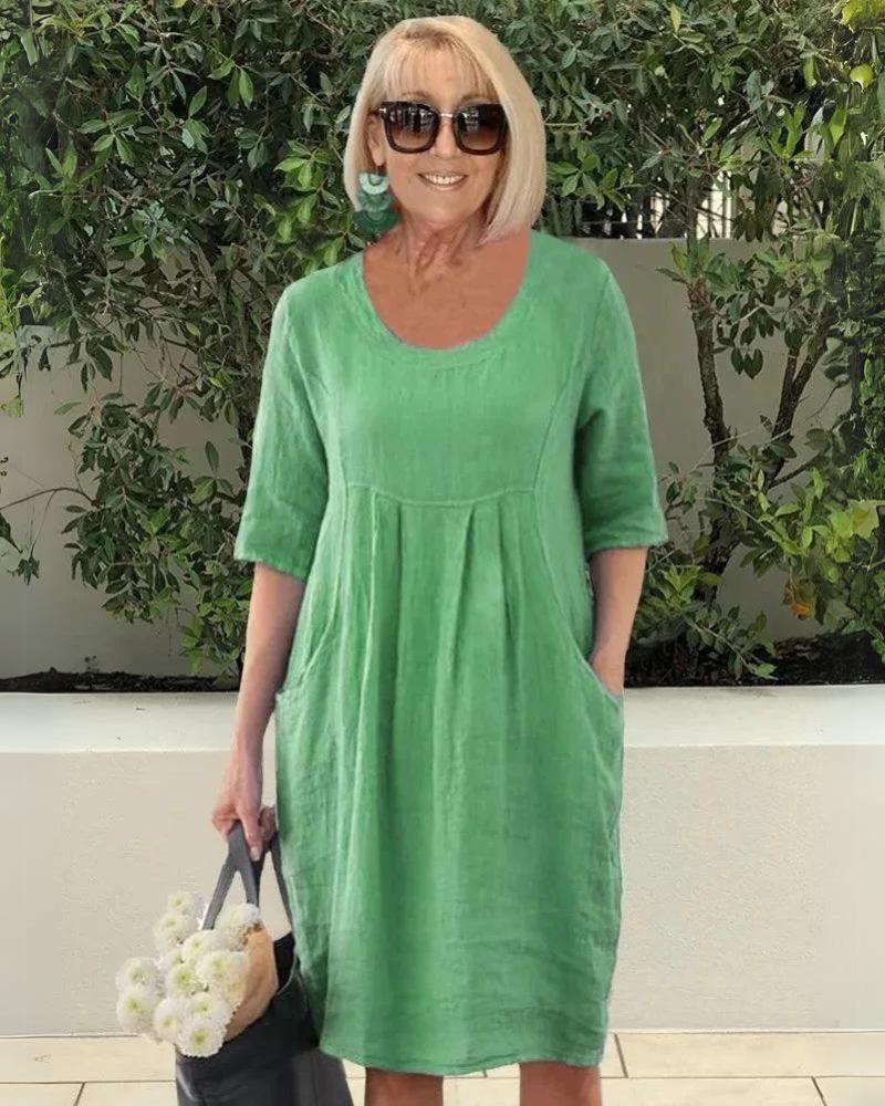 ELARA - COMFORTABELE JURK MET ZAKKEN