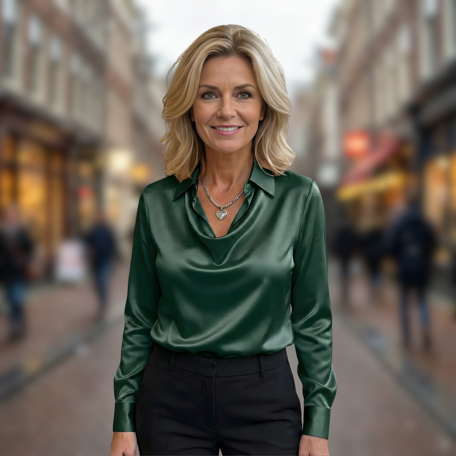 Fiona™ | Elegante Satijnen Blouse (kopie)