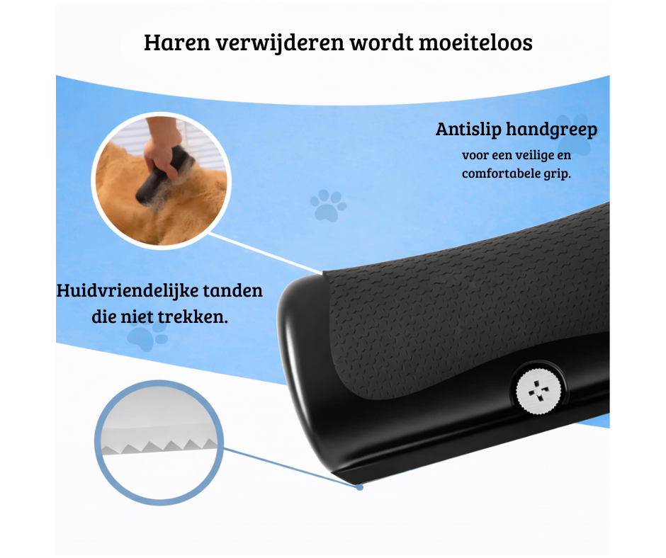 Brushly™ – Zachte Ontklit & Verzorgborstel