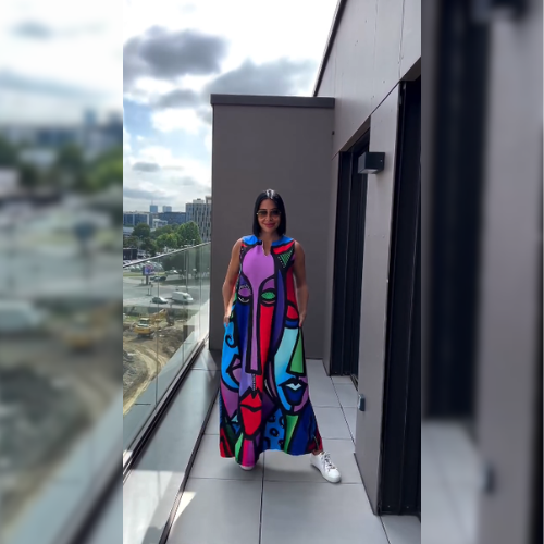 Orielle™ – Abstract artistieke jurk