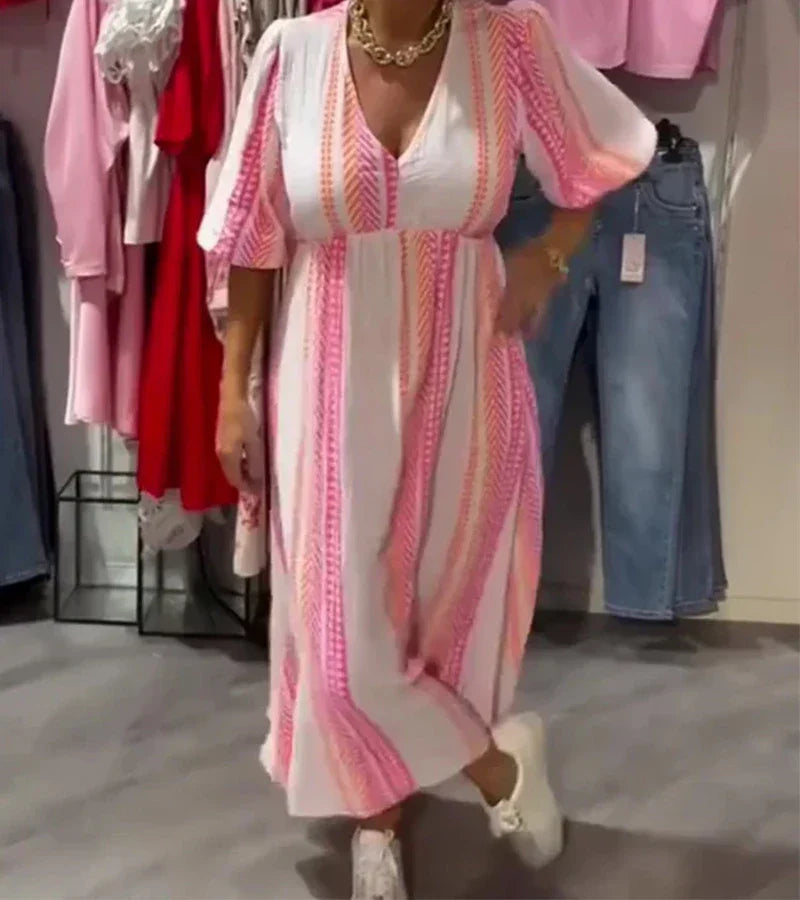 Mira – Jurk met Mooie Print