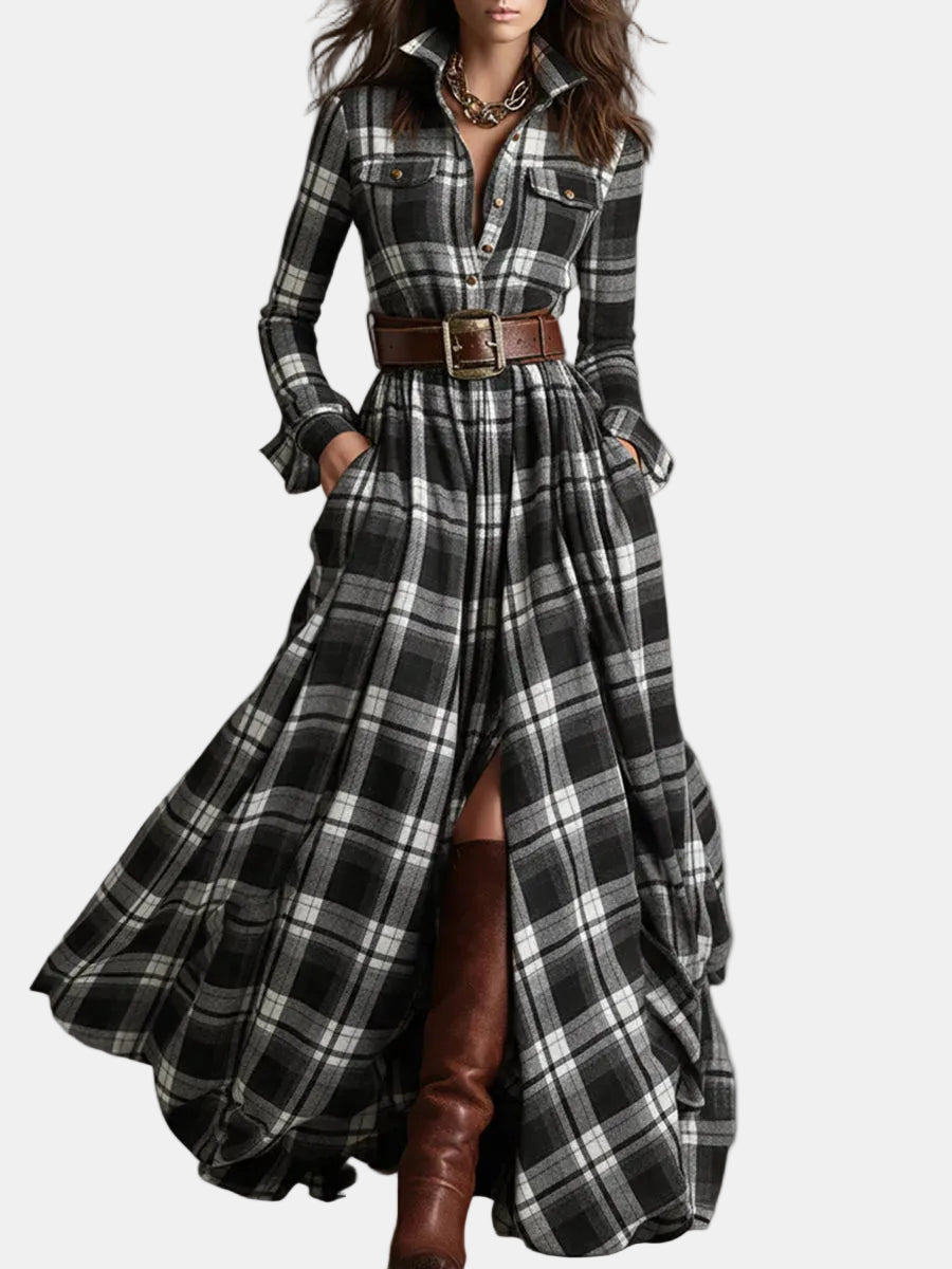 Livia | Chemisier jurk met