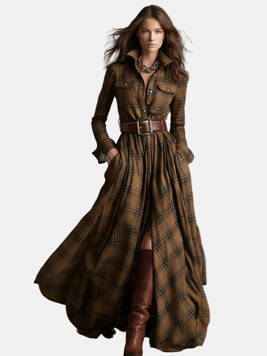 Livia | Chemisier jurk met