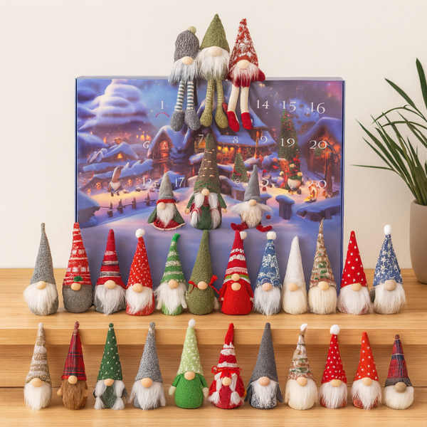 Premium gnome kerstkalender