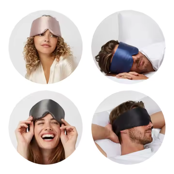 Slaapmasker van natuurlijke zijde