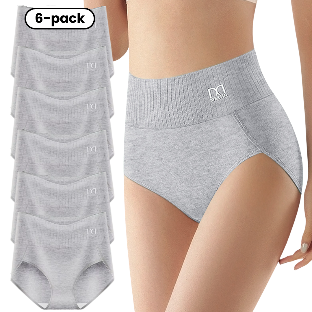 Shaplex™ – 6-pack ademende en comfortabele slips met hoge taille en buiksteun.