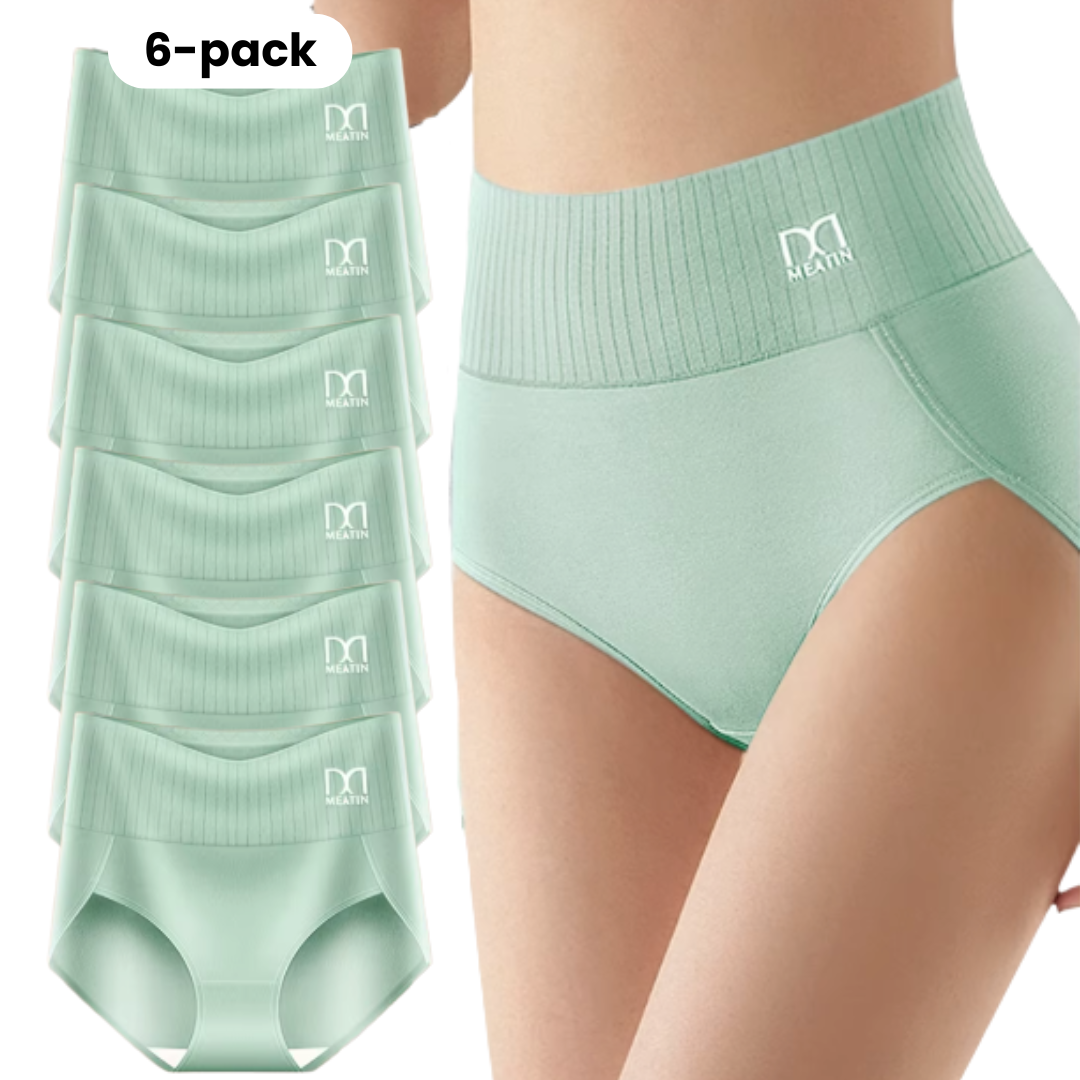 Shaplex™ – 6-pack ademende en comfortabele slips met hoge taille en buiksteun.