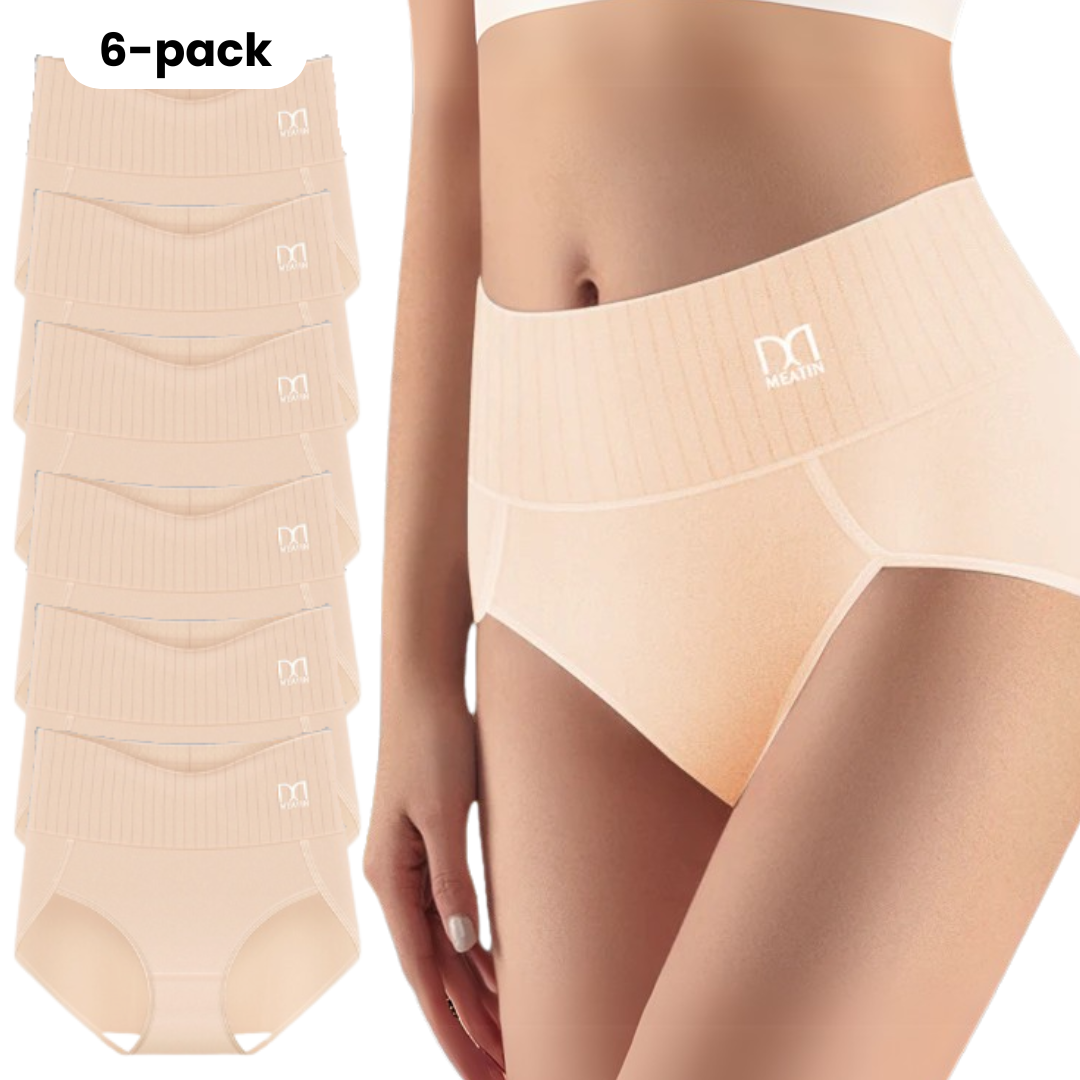Shaplex™ – 6-pack ademende en comfortabele slips met hoge taille en buiksteun.