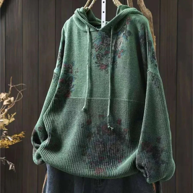 Thea | Zachte Gebreide Hoodie Trui