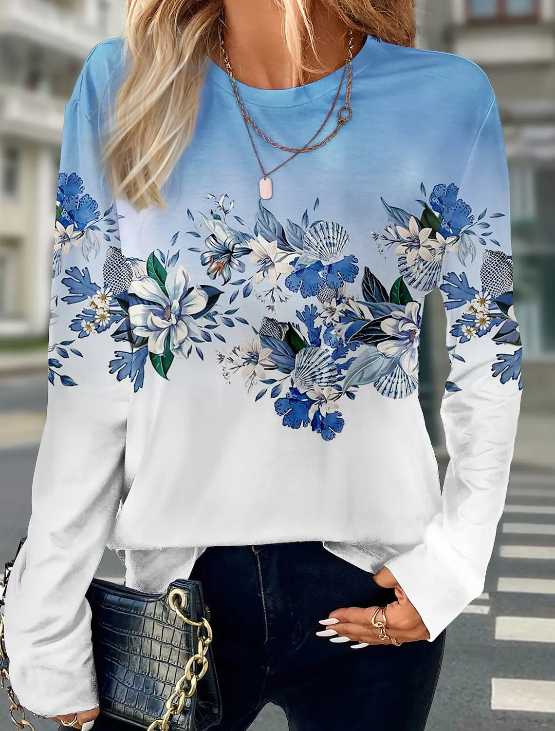 Amora | Elegante Bloemen Trui