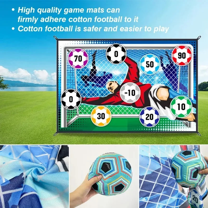 Voetbalwedstrijd Mat Set Outdoor Indoor Voetbal Speelgoed Multiplayer Competitieve Voetbalspellen Kinderen Voetbal Training Jongen Geschenken