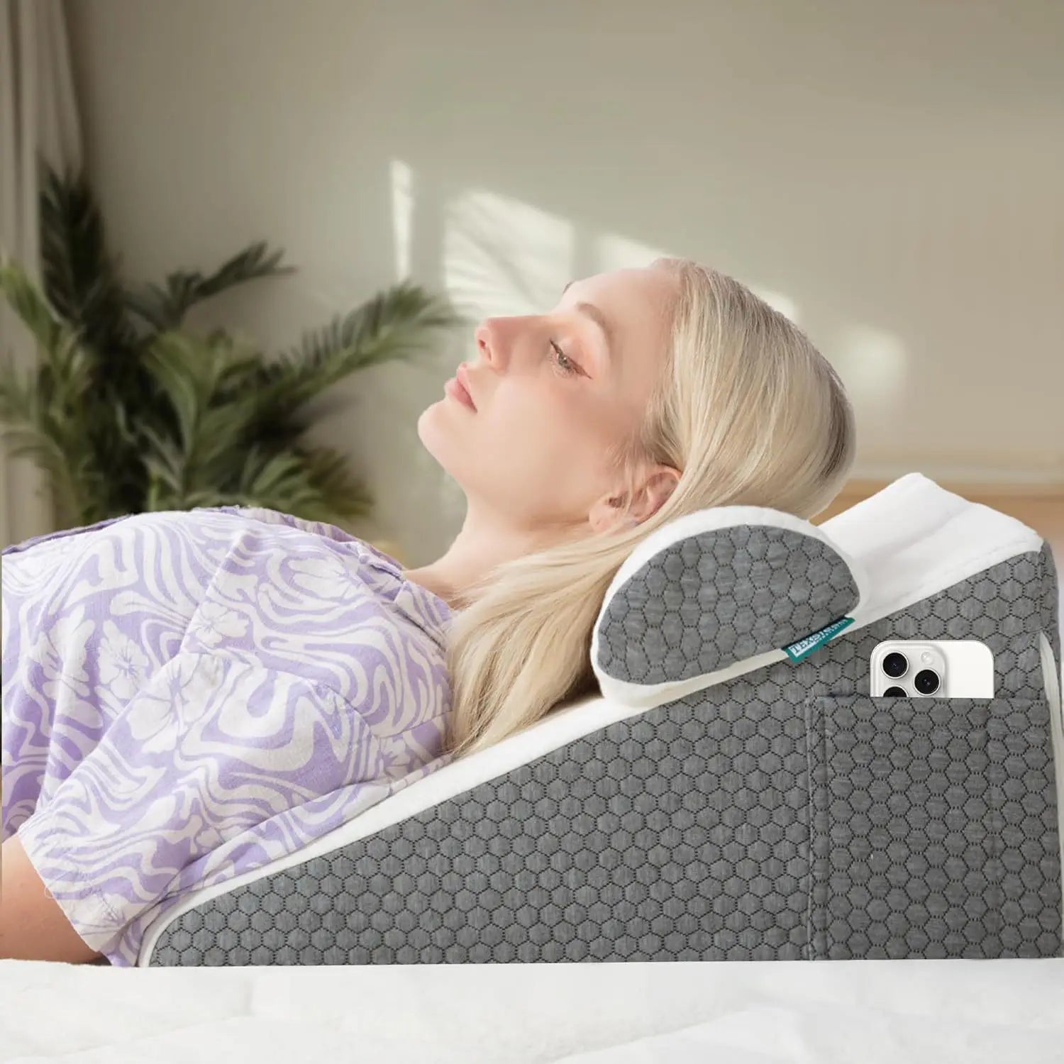 Orthava™ 6-in-1 Ergonomisch Wigkussen Met Verstelbare Hoofdsteun