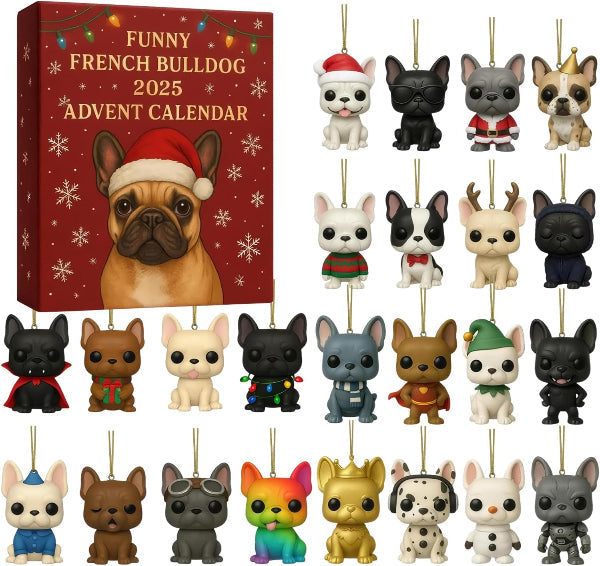 🌲 Kerstcadeau – 2025 Grappige Honden Adventskalender