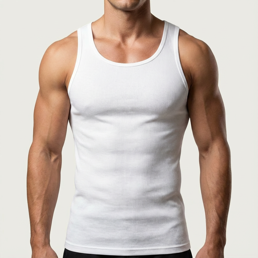 Premium Ultra-Zachte Katoenen Fitted Tanktop