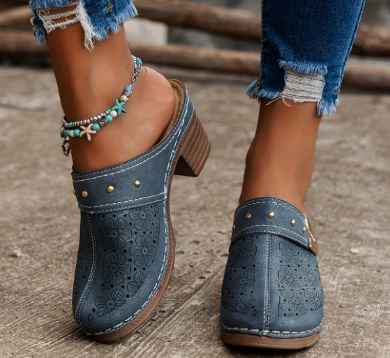 Livia™ Chunky Platform Sandalen – Gesloten Teen & Comfortabele Instap