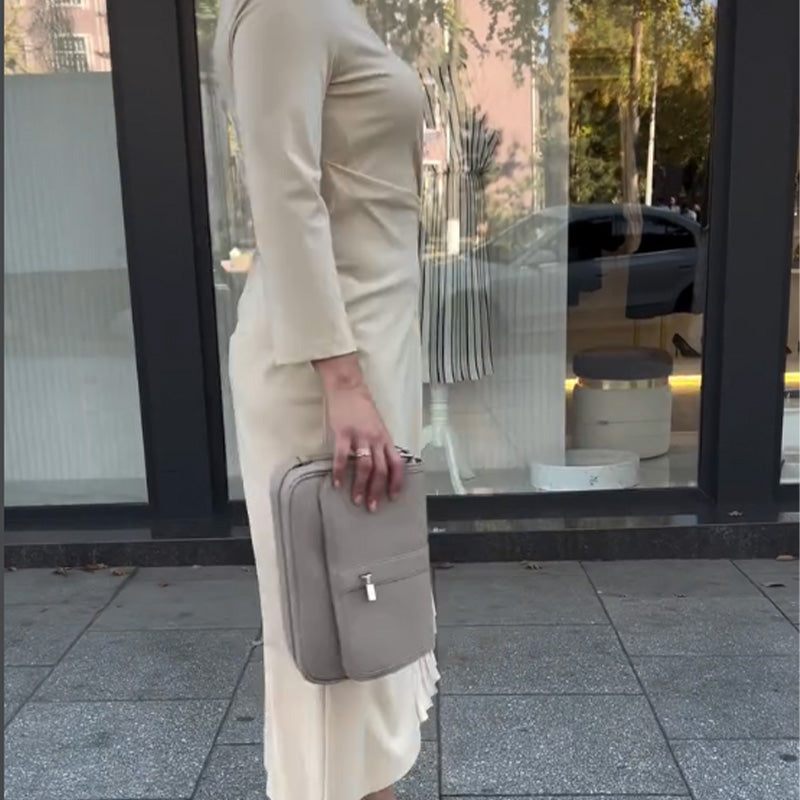 Isabella™ – Flatterende Maxi-Jurk met Geplooid Detail