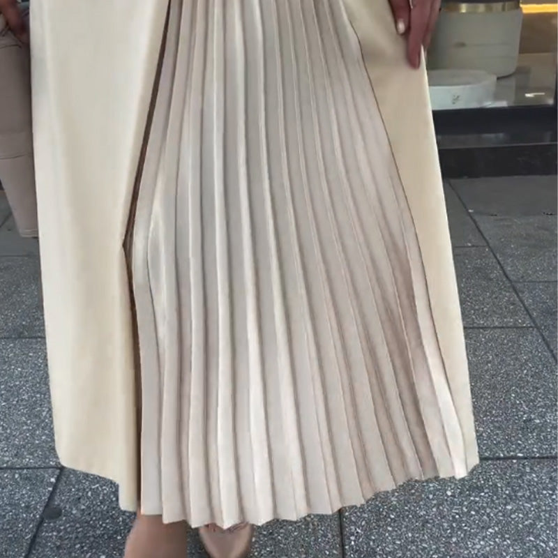 Isabella™ – Flatterende Maxi-Jurk met Geplooid Detail