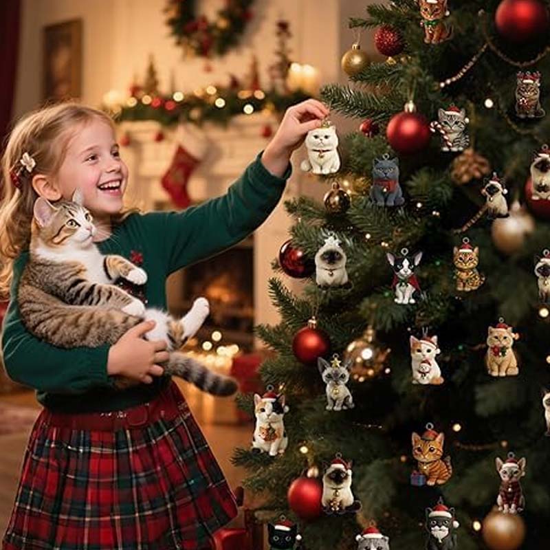 Feestelijke adventskalender met 24 vrolijke katten