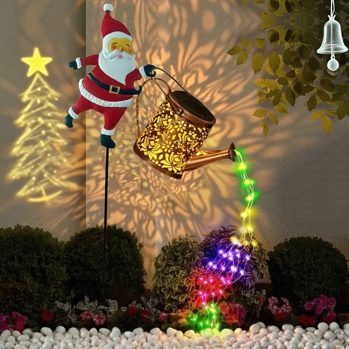 🎅 Santa Claus Solar Watering Can