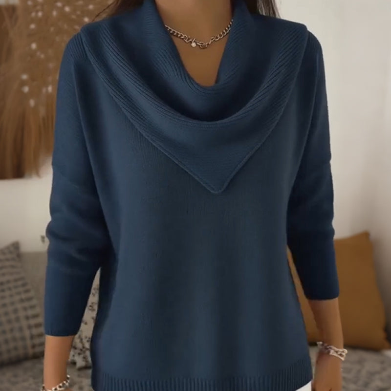 Amber™ | Dames Trui met Elegante Driehoekshals