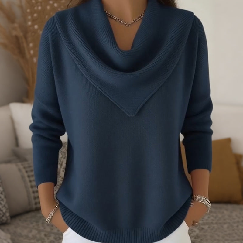 Amber™ | Dames Trui met Elegante Driehoekshals