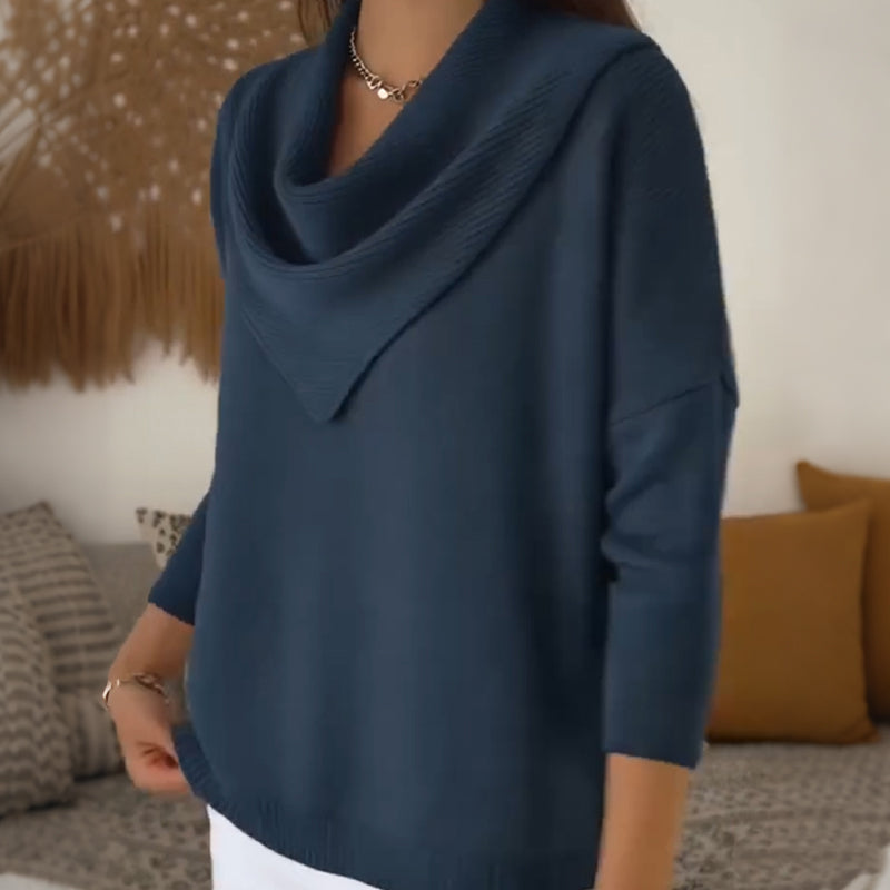 Amber™ | Dames Trui met Elegante Driehoekshals