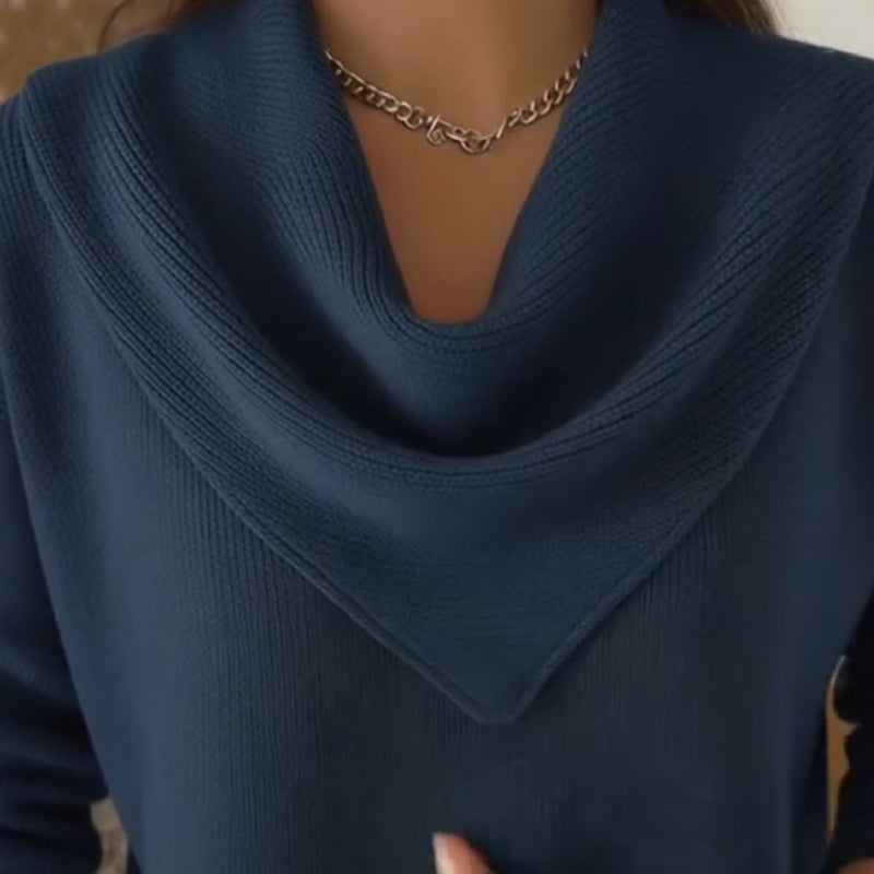 Amber™ | Dames Trui met Elegante Driehoekshals