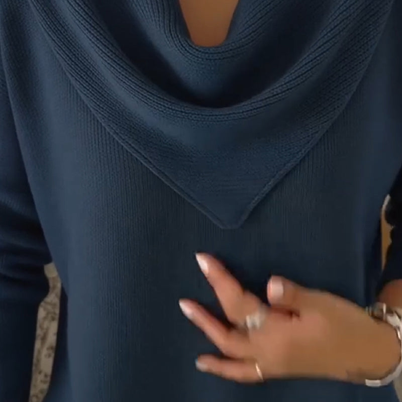 Amber™ | Dames Trui met Elegante Driehoekshals