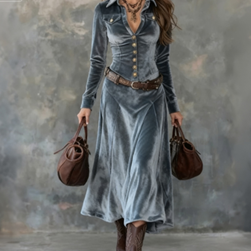 Vena™ | Moderne Vloeiende Maxijurk