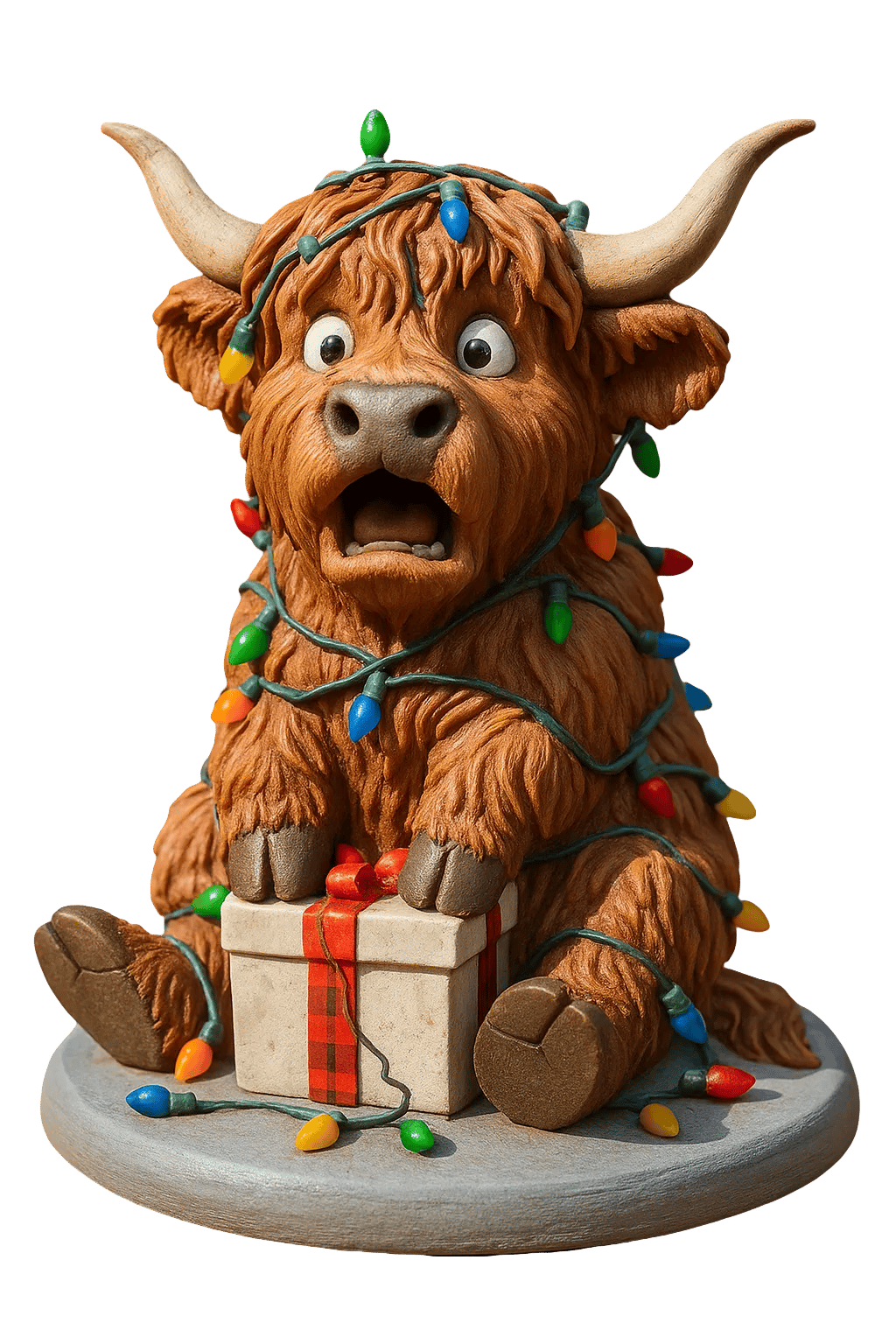 🐮 Highlander Advent Calendar 2025 🎄✨– Handmade 3D doll with Highlander (24 parts)