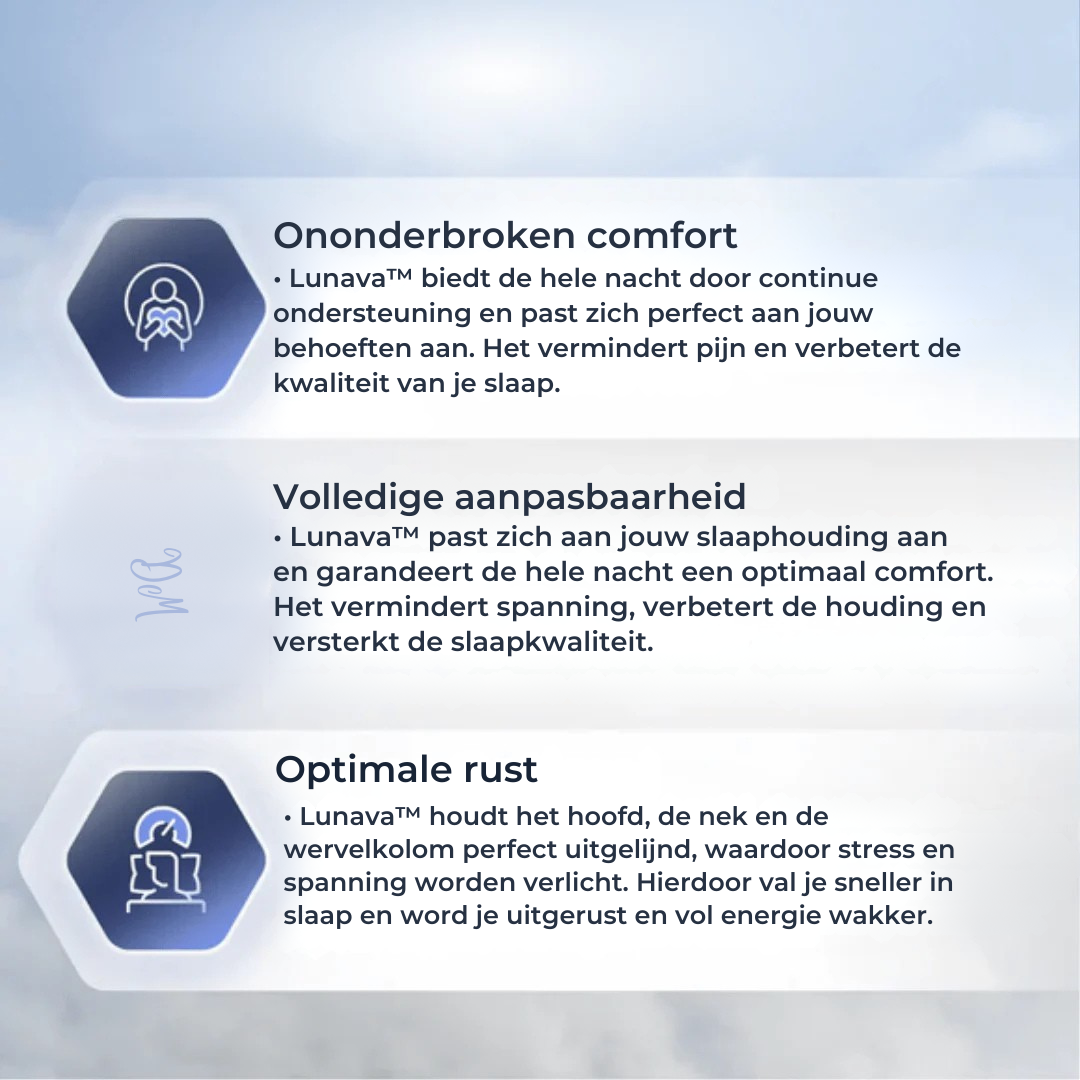 Lunava™ Ergonomisch Kussen