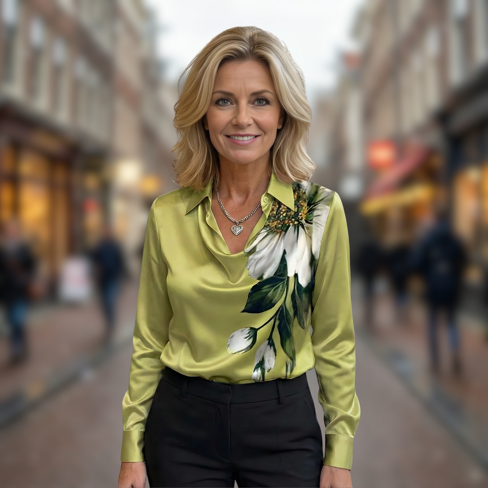 Fiona™ | Elegante Satijnen Blouse (kopie)